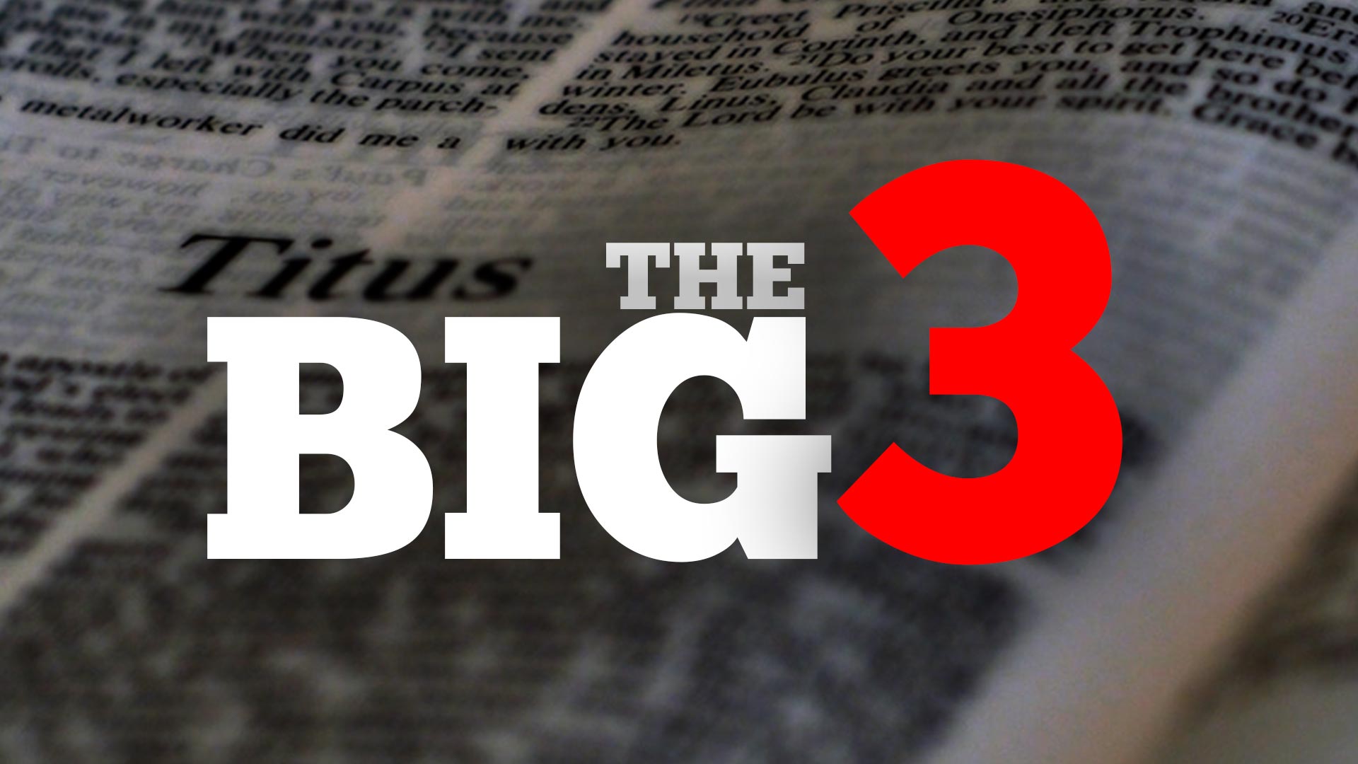 The Big Three Union Road Presbyterian Church