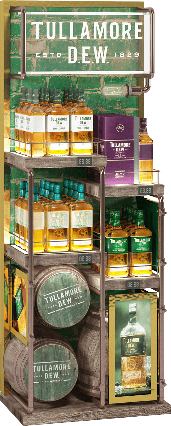 exposition of ¼ of the Tullamore DEW palette — uniqform