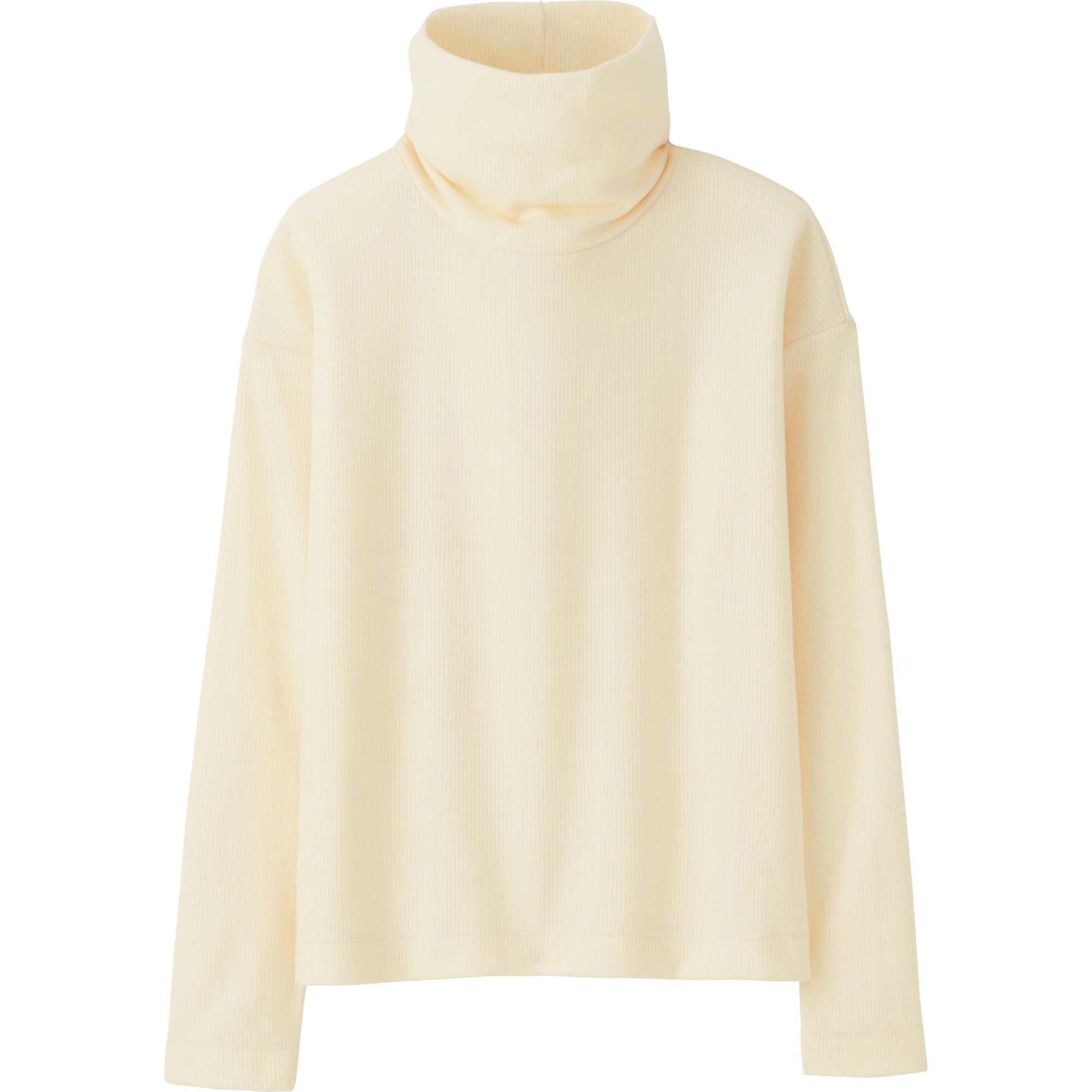 WOMEN HEATTECH FLEECE OFF TURTLENECK LONGSLEEVE T UNIQLO US