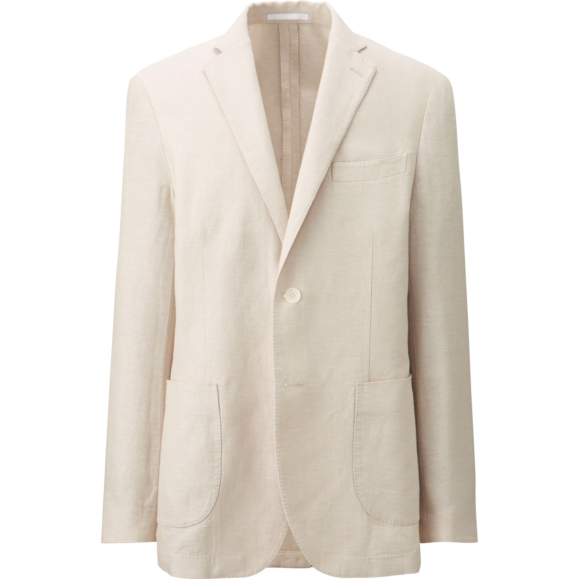 Men LINEN COTTON BLAZER UNIQLO US