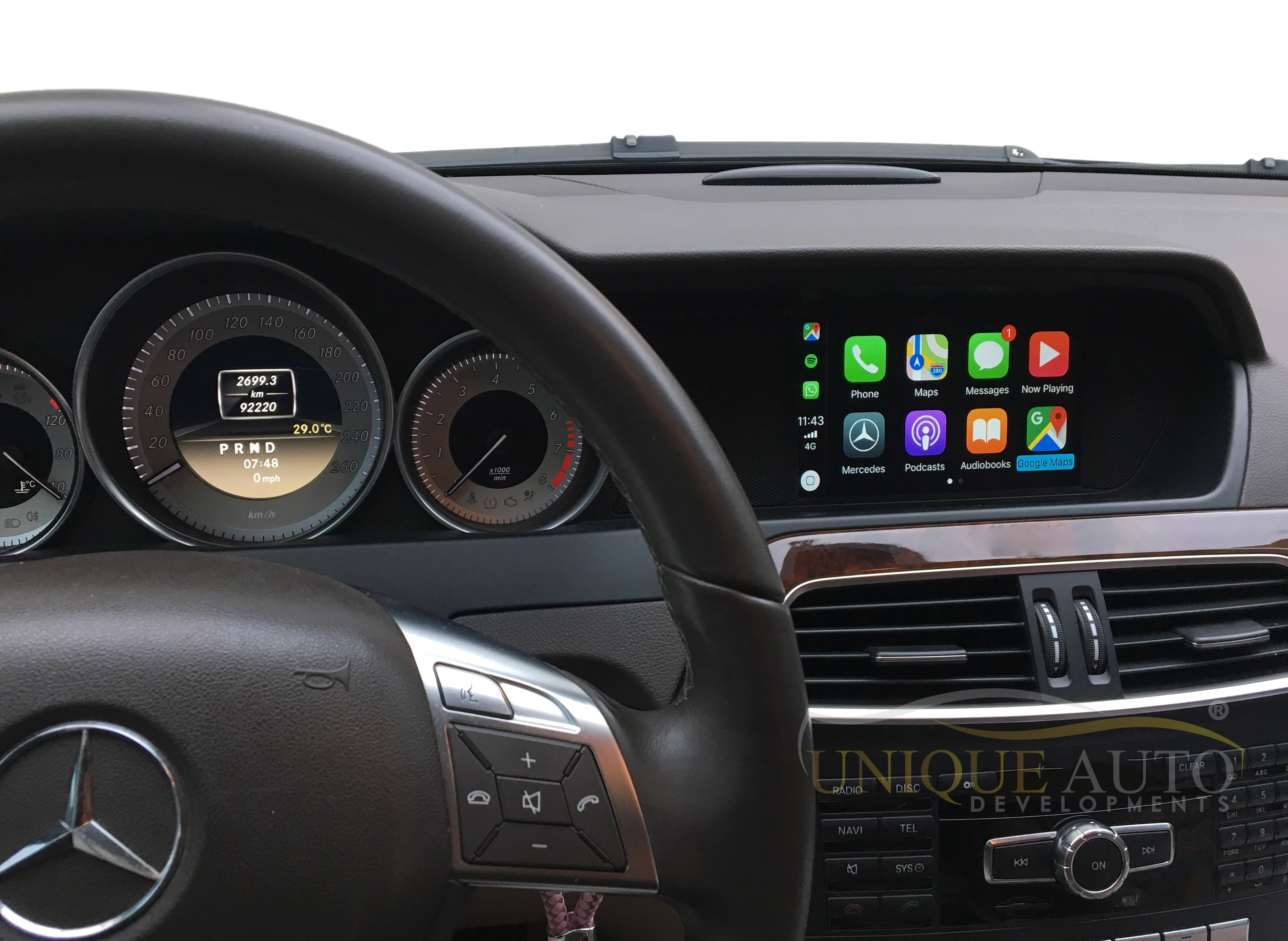 Wireless Apple CarPlay Android Auto Interface for Mercedes A Class C
