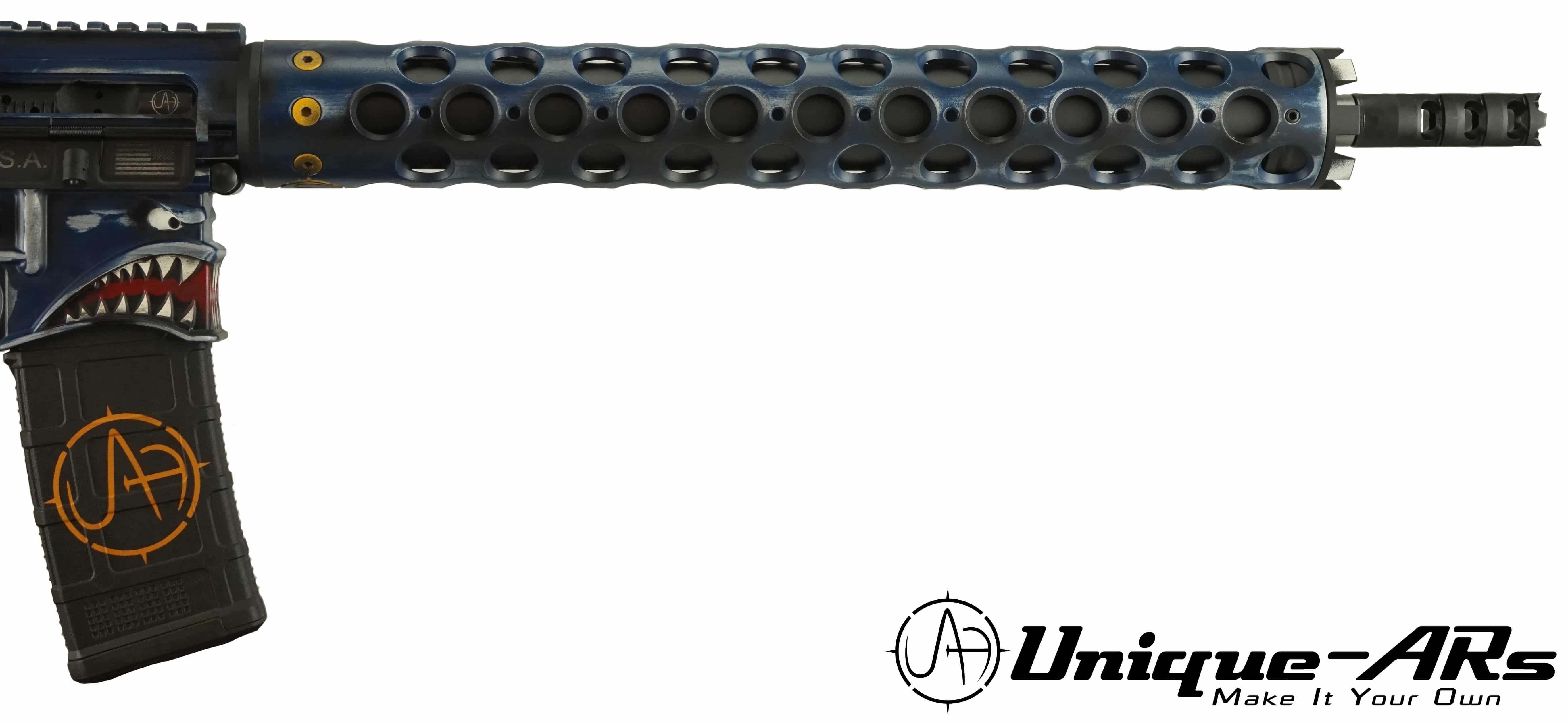 UniqueARs custom AR15 handguards forends quad rails AR15 rifle hand