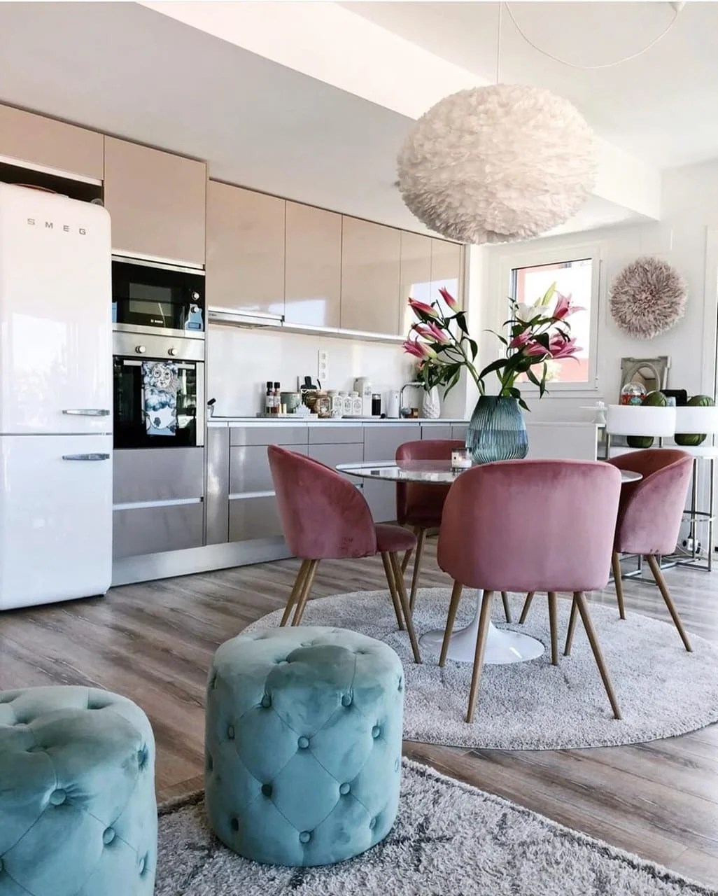 Beautiful & Girly Kitchen Designs uniquehomedesign