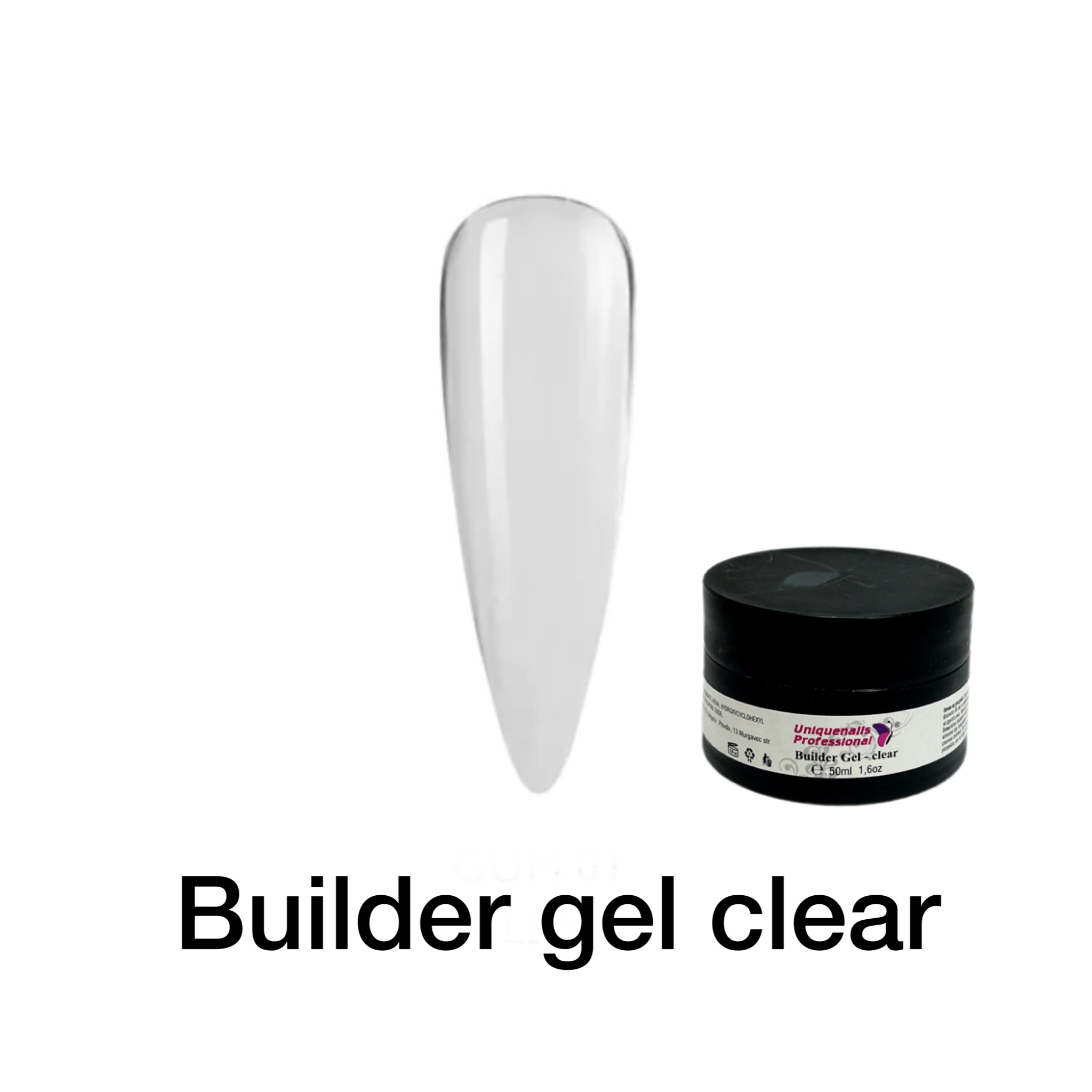 Изграждащ гел 50г безцветен Unique nails