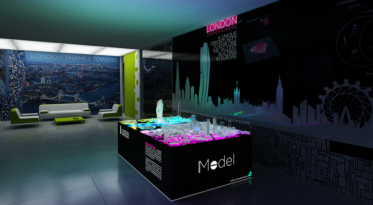 Interactive Model iModel Media Table interactive architectural