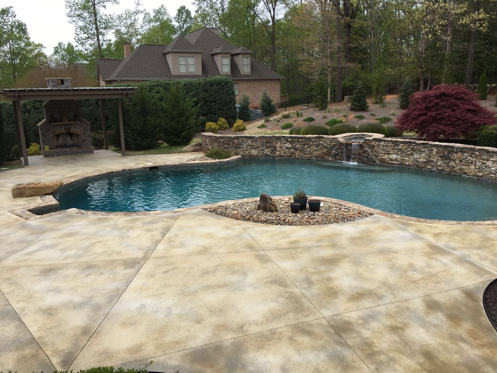 Comfortable Concrete Pool Decks References Ideas