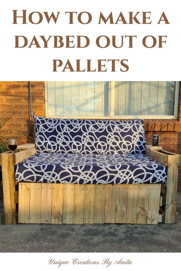 How to make a Pallet Daybed Unique Creations By Anita