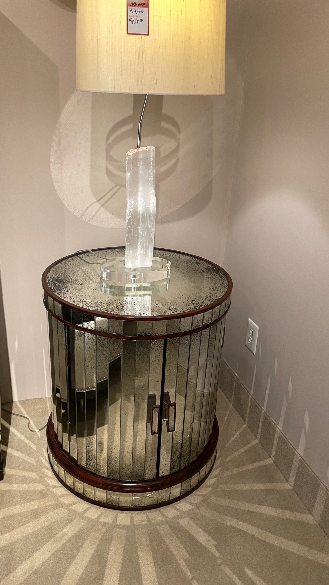 Round Nightstand Unique Interiors