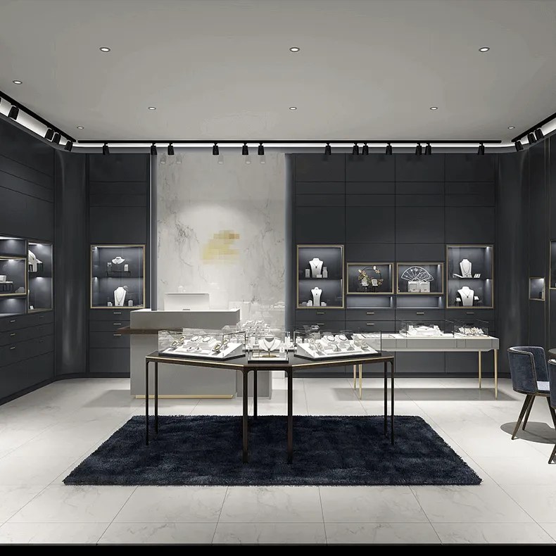 Upscale Jewelry Store Interior Design Luxury Jewelry Display Showcase