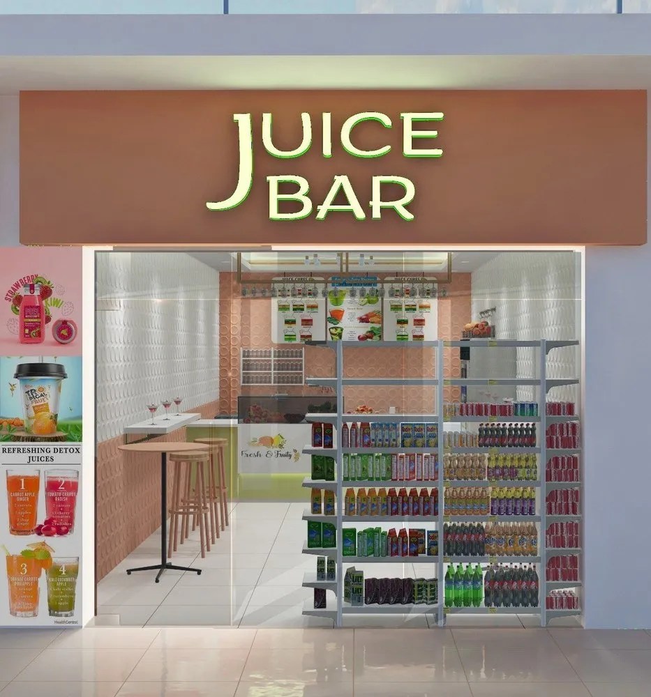 Fancy Juice Bar Small Juice Shop Counter Design