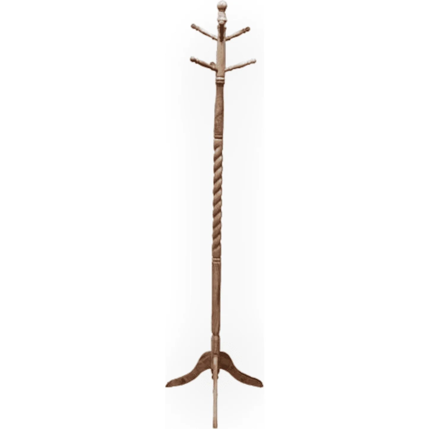 Coat Rack Natural Wood Finish Uniquely Thai Lao TV