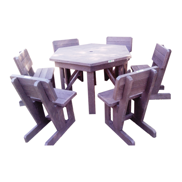 Hex Patio Set Unique Timber Plastics