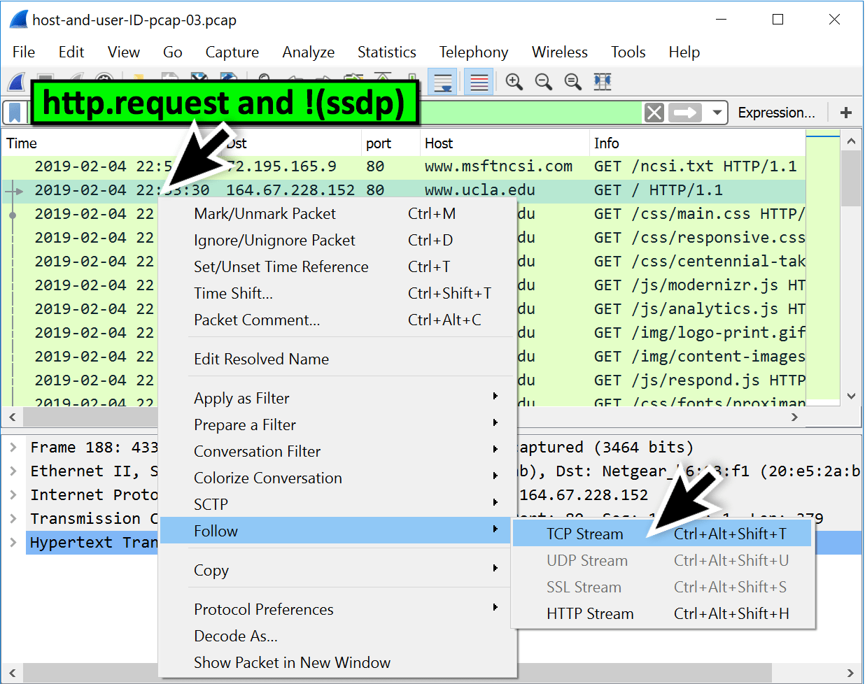 Wireshark Tutorial Identifying Hosts and Users