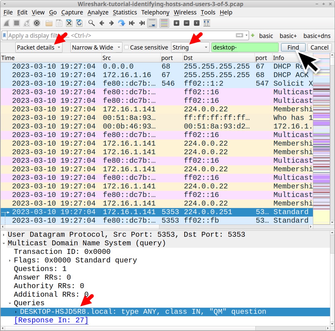 Wireshark Tutorial Identifying Hosts and Users