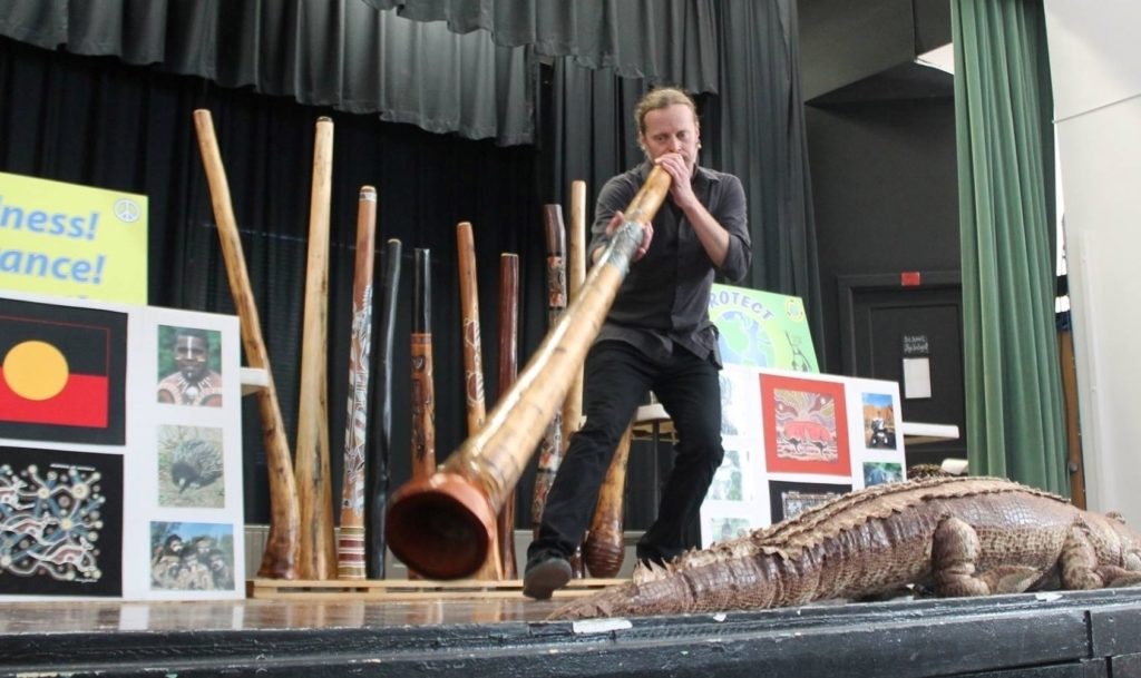 “Didgeridoo Down Under Show Australian Music, Character Building