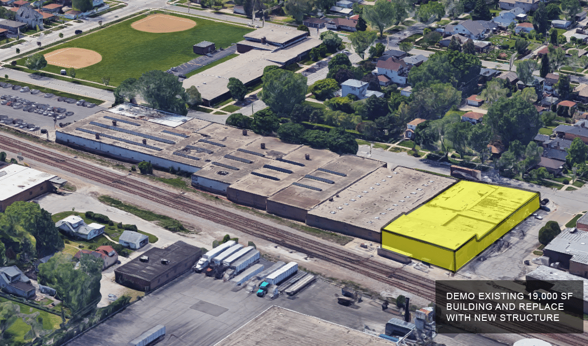 Chicago Hardware Aerial Image United Construction