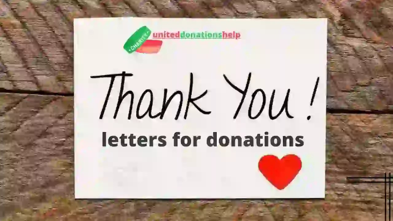 Thank You Letters for Donations Thank You Letters Samples 2023