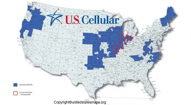 US Cellular Coverage Map | Cellular Coverage Map Of US