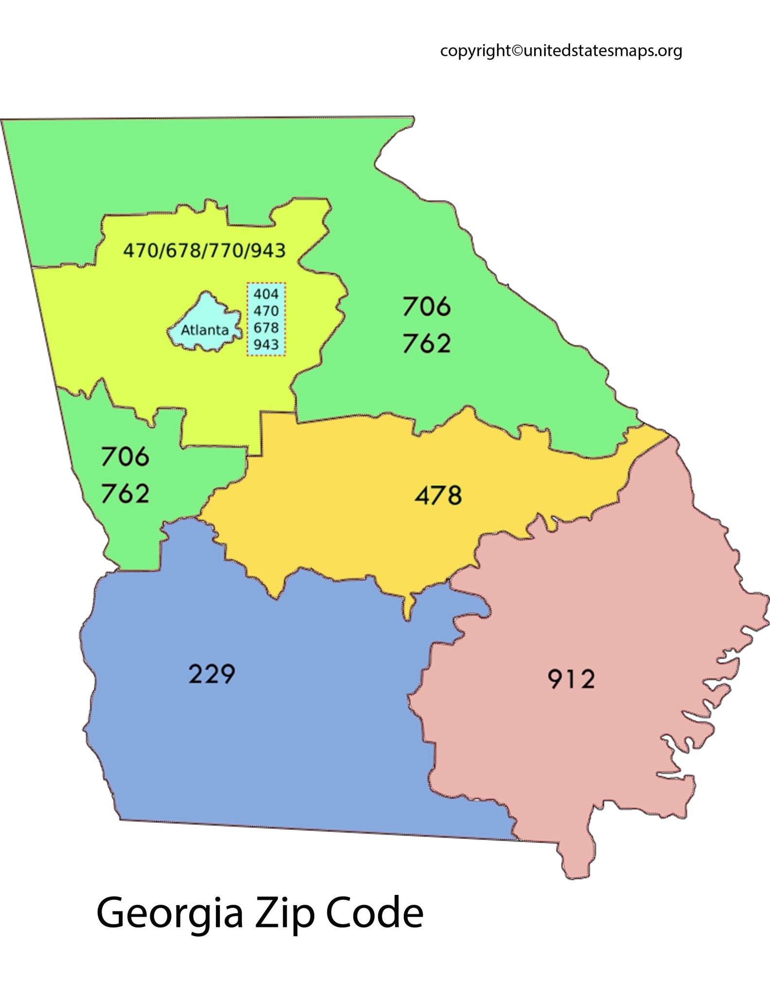 Zip Code Map Map of Zip Codes