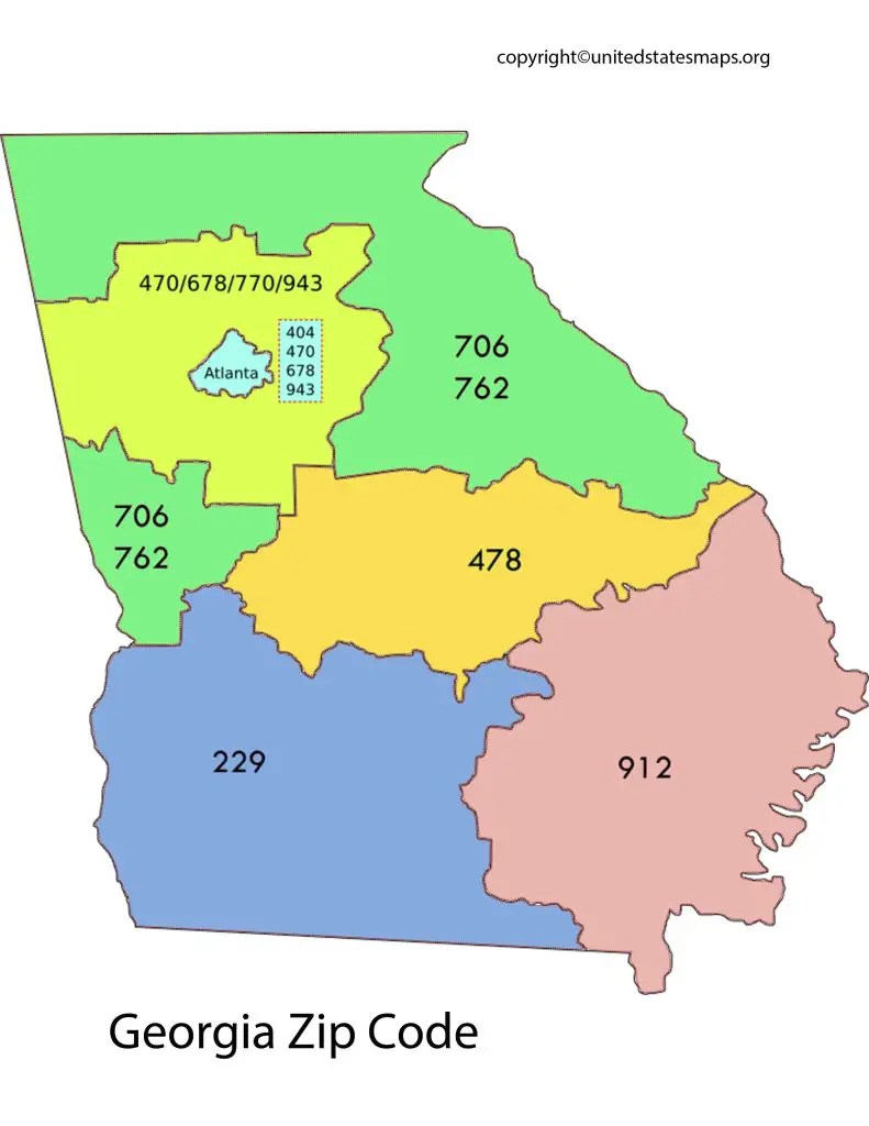 Zip Code Map Map of Zip Codes