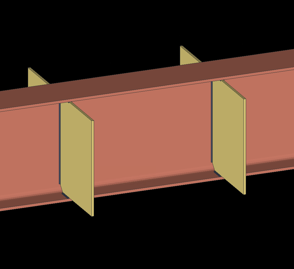 Beamstiffenersbeam component tutorial United Structural LLC