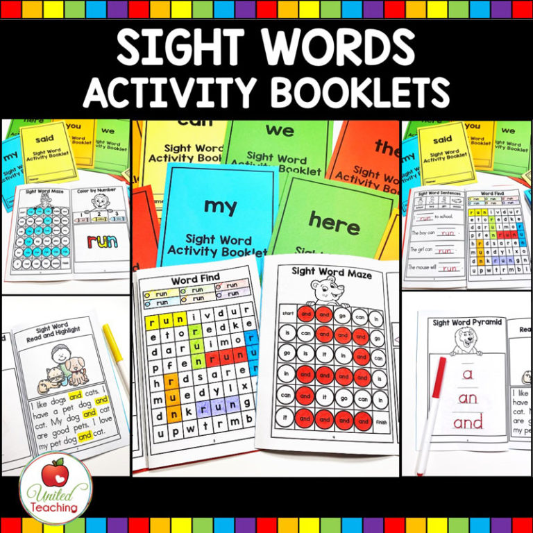 Sight Word Activity Books United Teaching