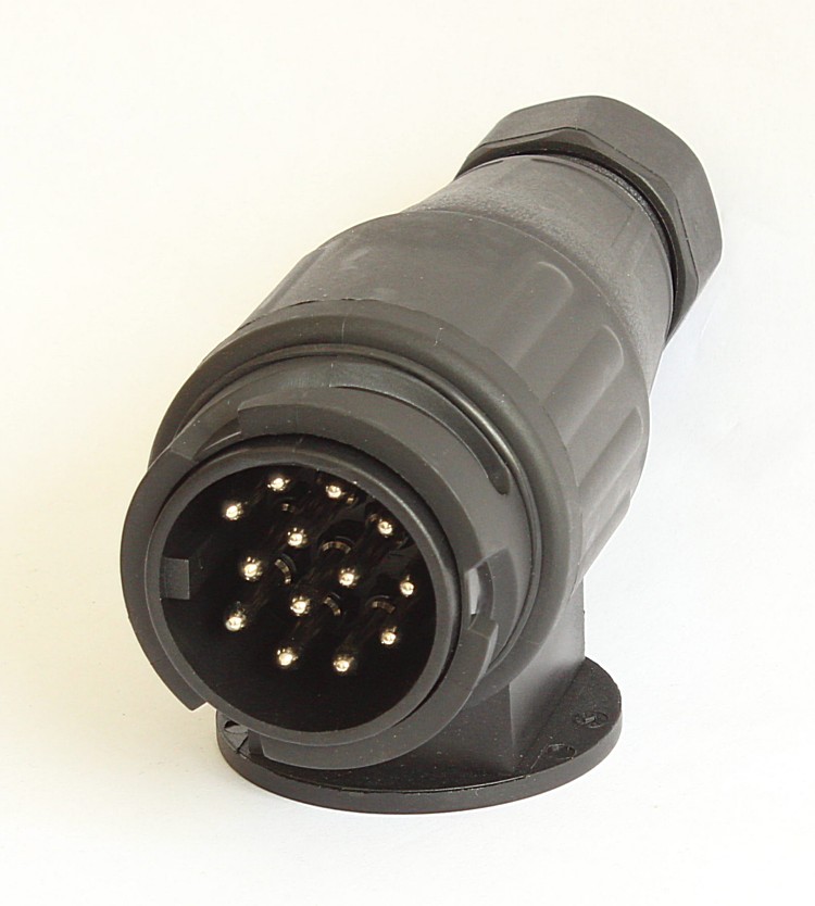 Wtyczka do przyczepki 13 biegunowa w plastikowej obudowie 13PIN