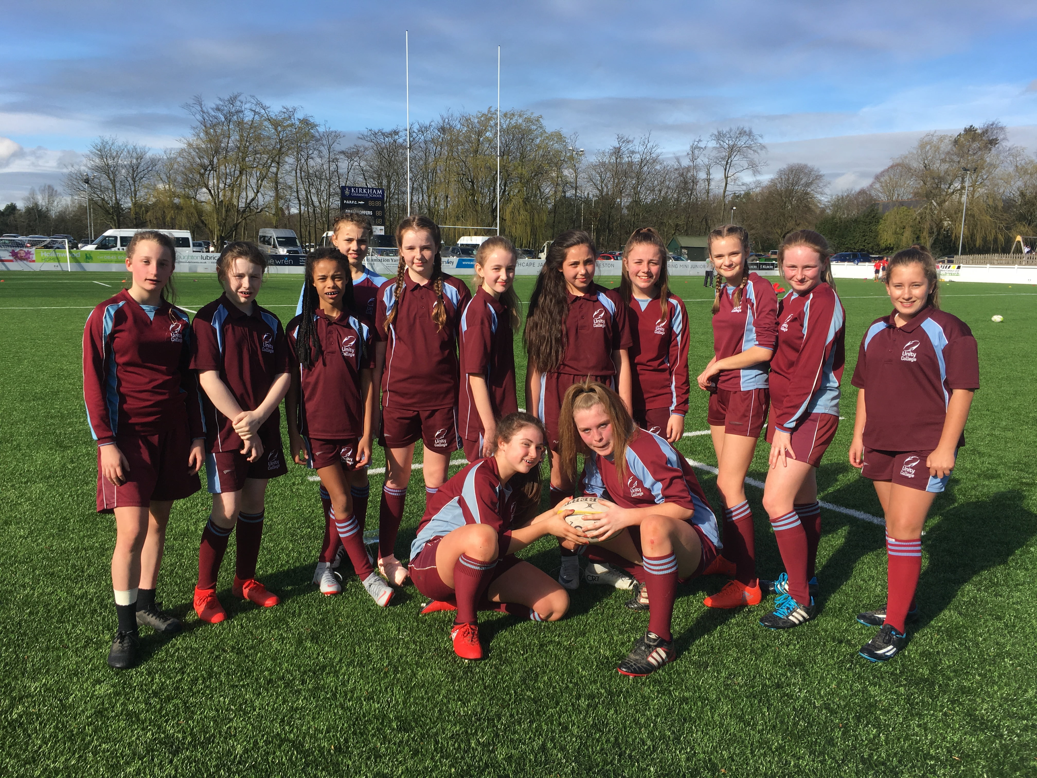 Under 13 Rugby Girls tournament Unity College