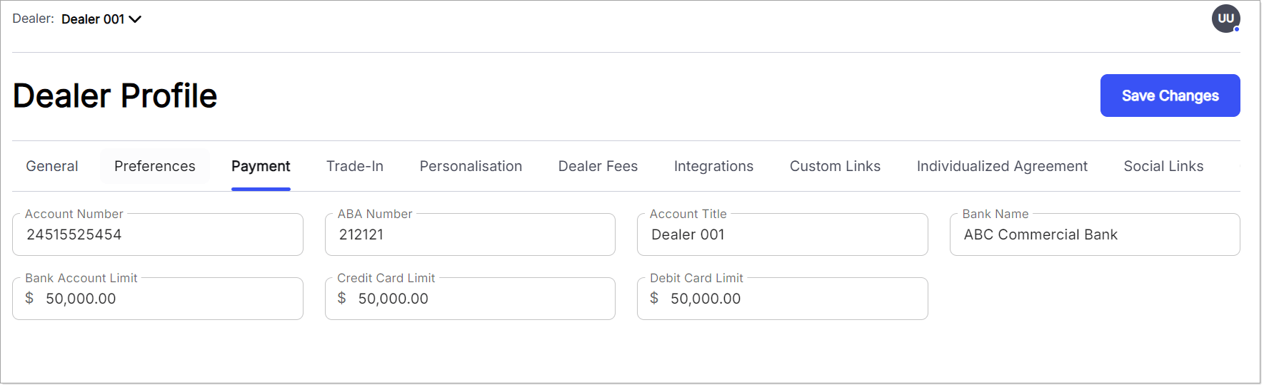 Index User Guide Dealer Configurations AppexNow Product Documentation