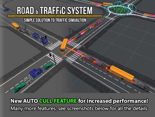 Road & Traffic System Free Download Unity Asset Collection