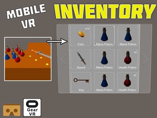 Mobile VR Inventory System Free Download Unity Asset