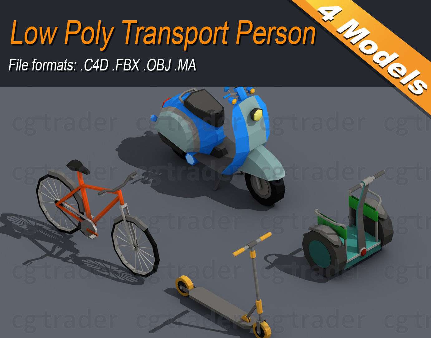 Low Poly Transport Person Isometric Low Poly 3d Model Free Download Unity Asset Collection