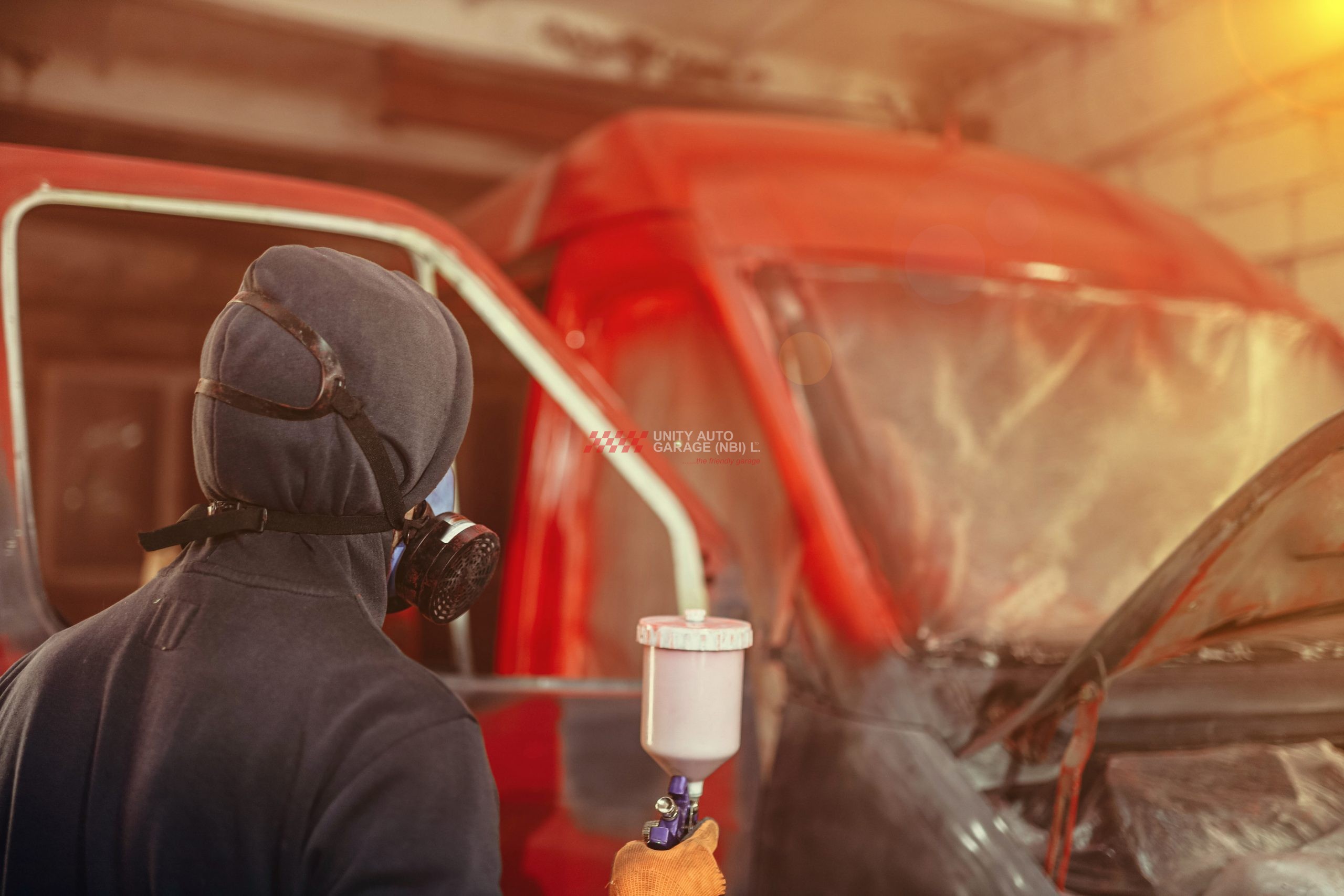 truck painting Unity Auto Garage