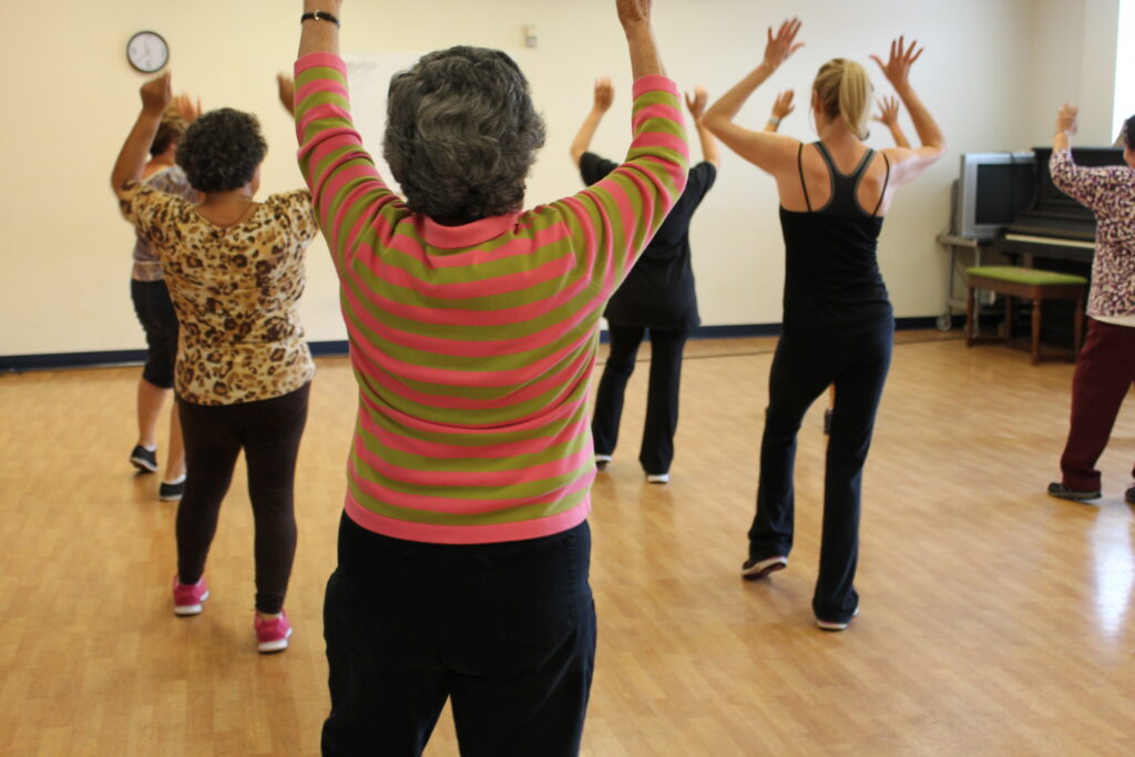 Seniors at Zumba The Unity Council