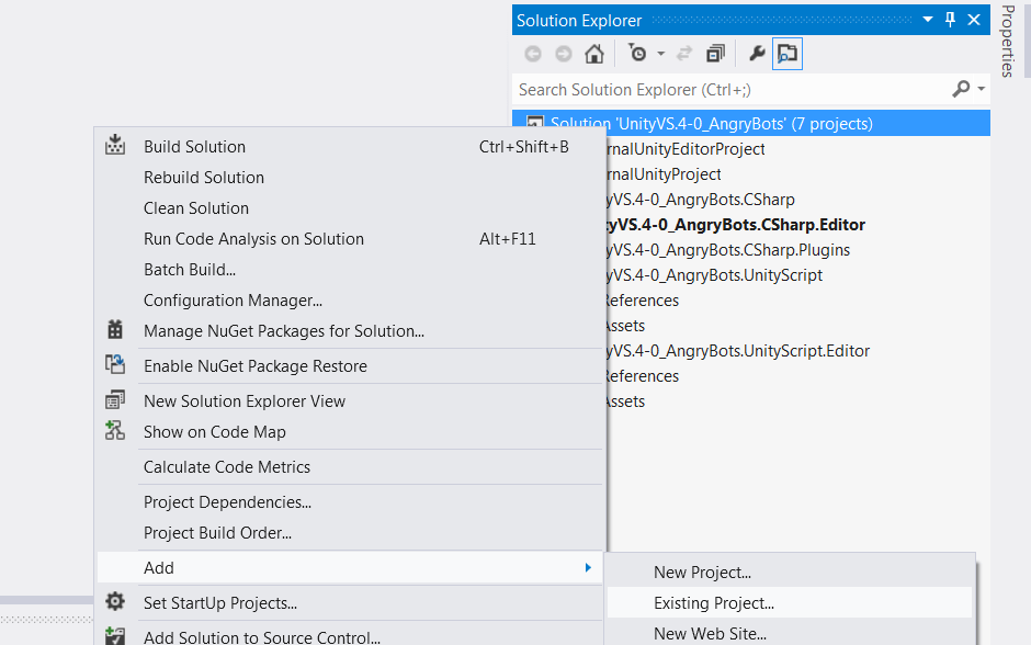 Visual Studio Tools for Unity DLL Debugging