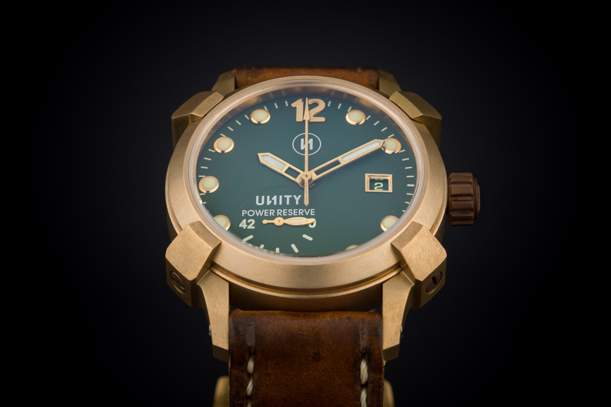 Bronze green watch UNITY