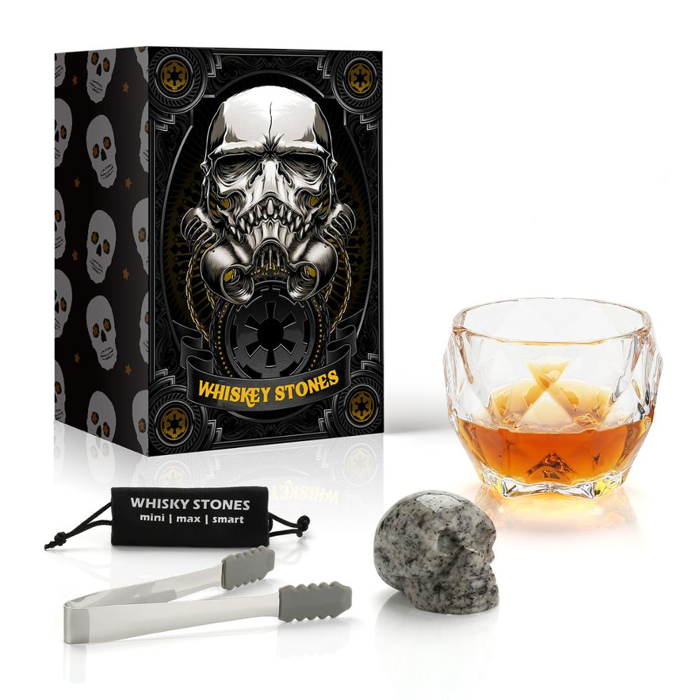 Verre Whisky Coffret Cadeau Crâne Univers Whisky