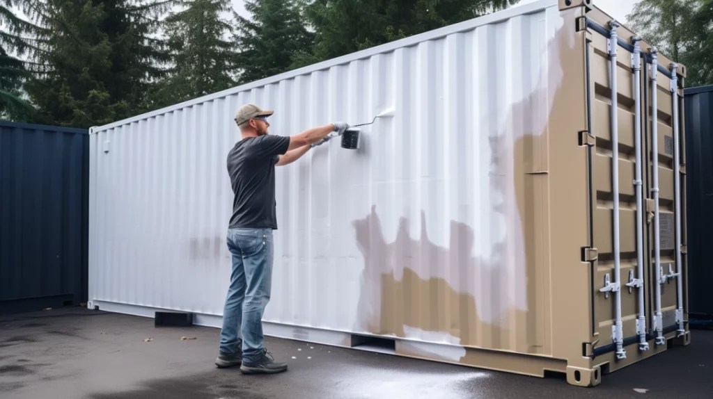 Painting A Shipping Container Shipping Container Painting