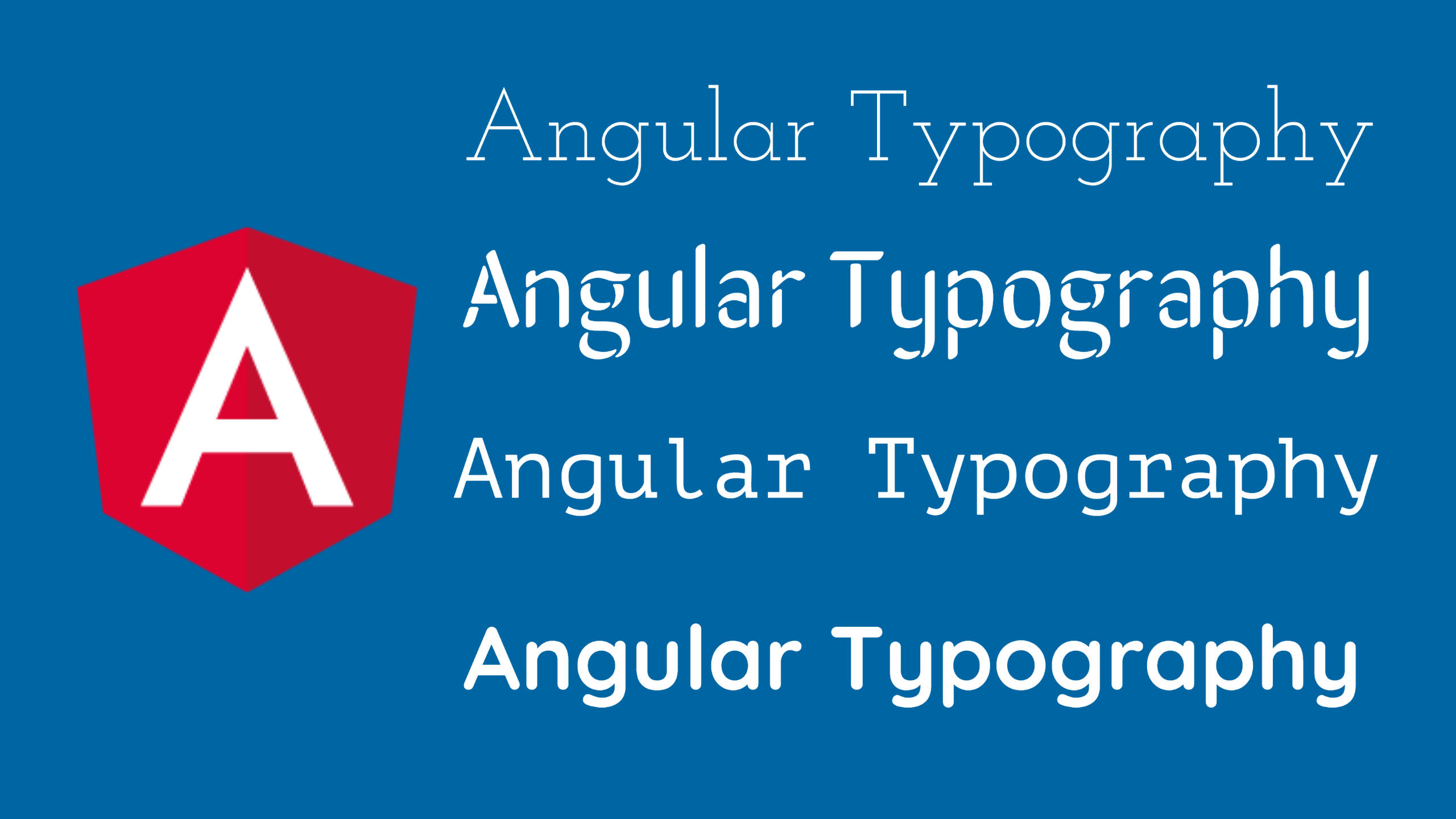 How to implement Typography using Angular Material and Google Fonts