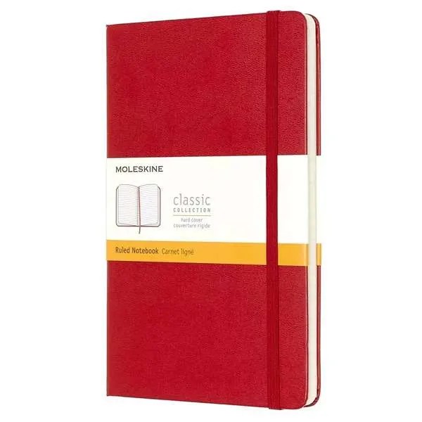 Moleskine Red Lined Notebook Universal Art Supplies