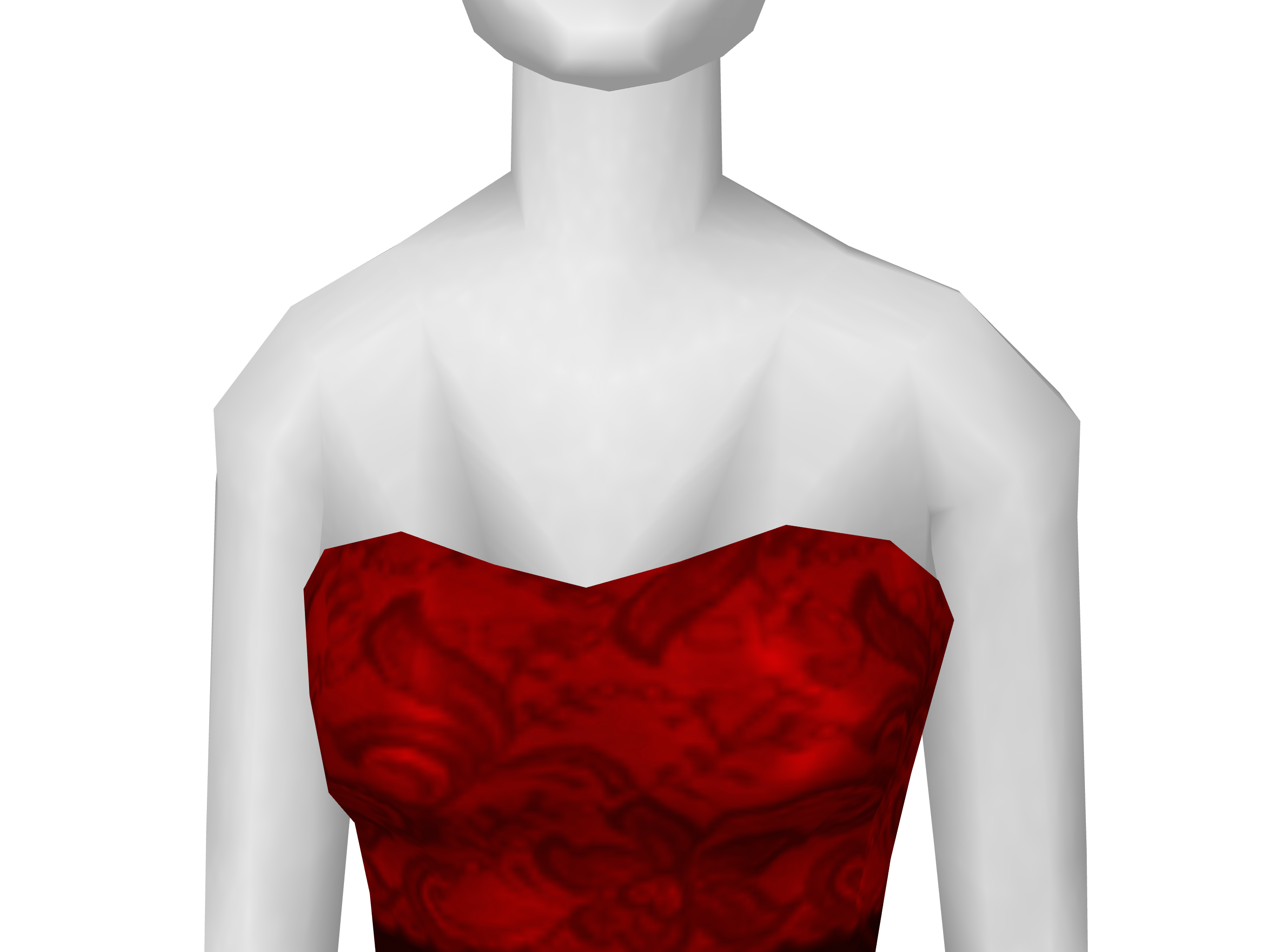 Red formal dress