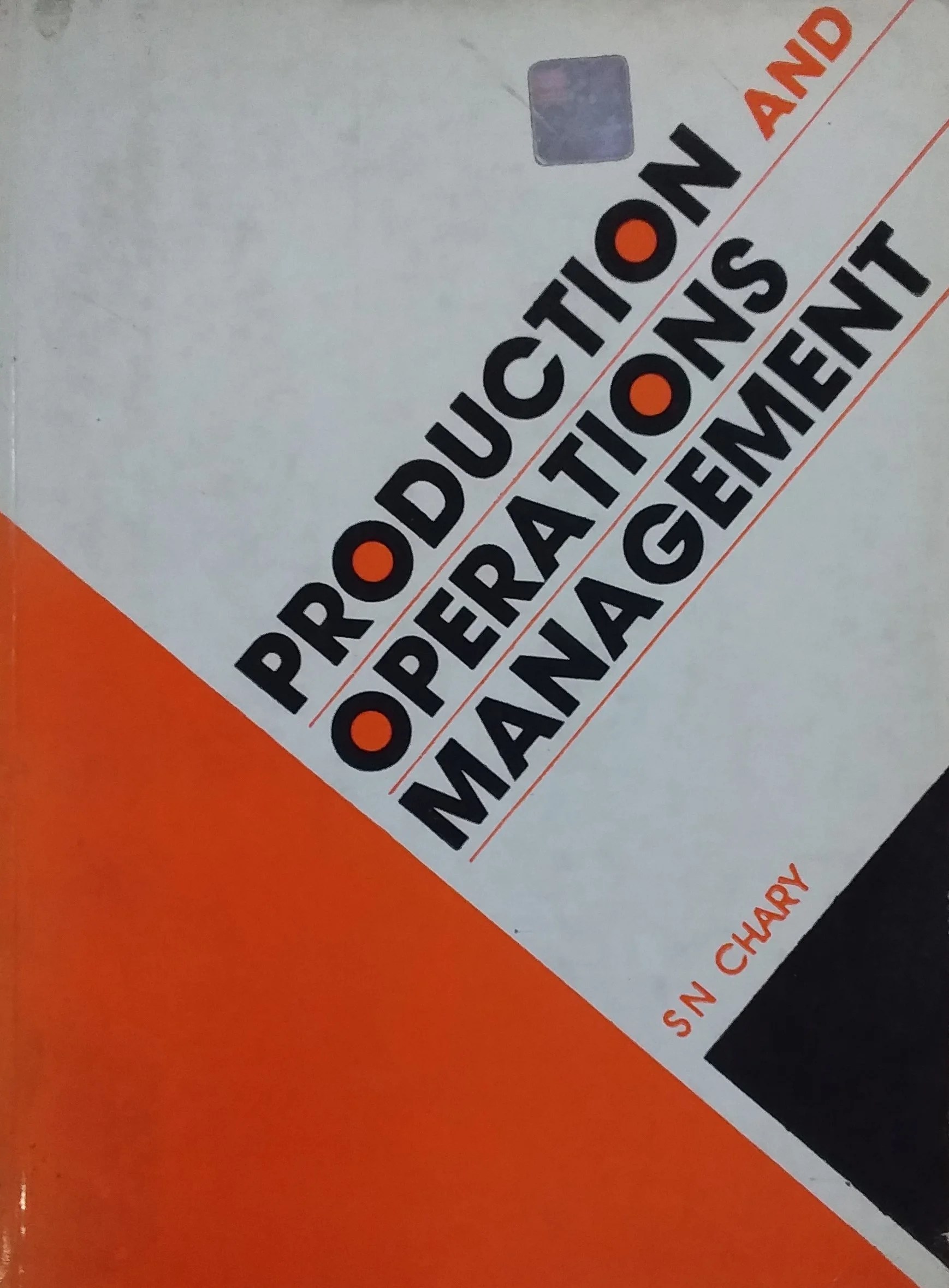 Production And Operations Management By S.N. Chary (0074518895