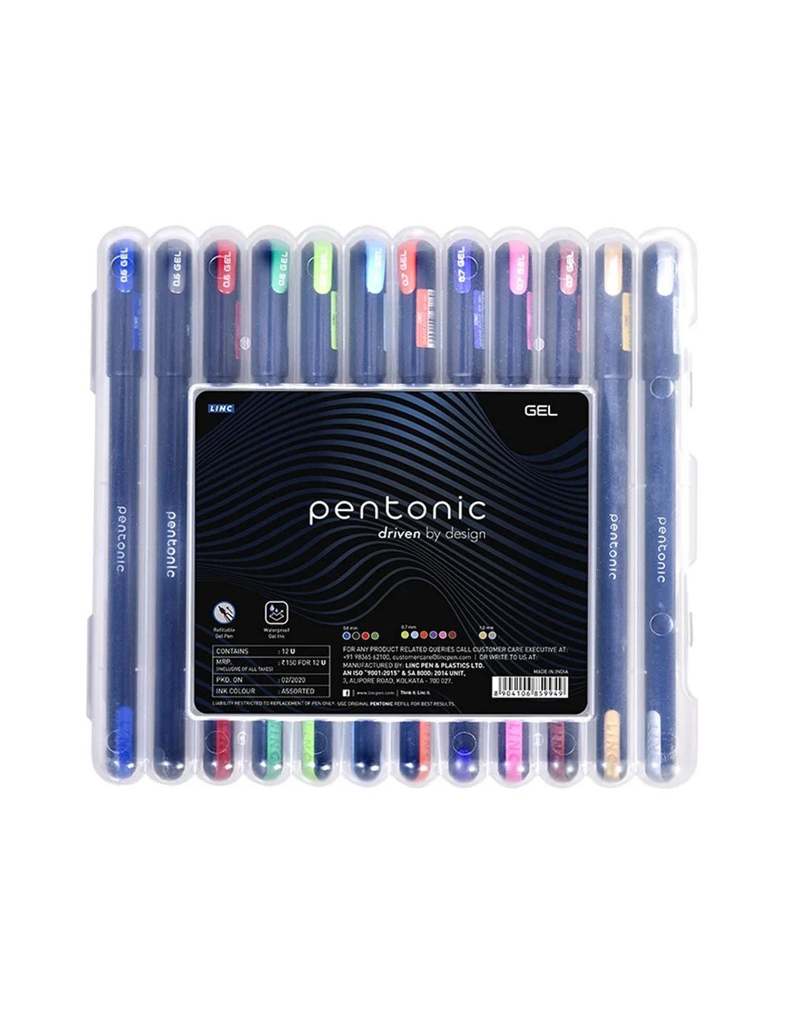 Linc Pentonic Colorful Gel Pens (8904106859949) Rs150/ Universal Book