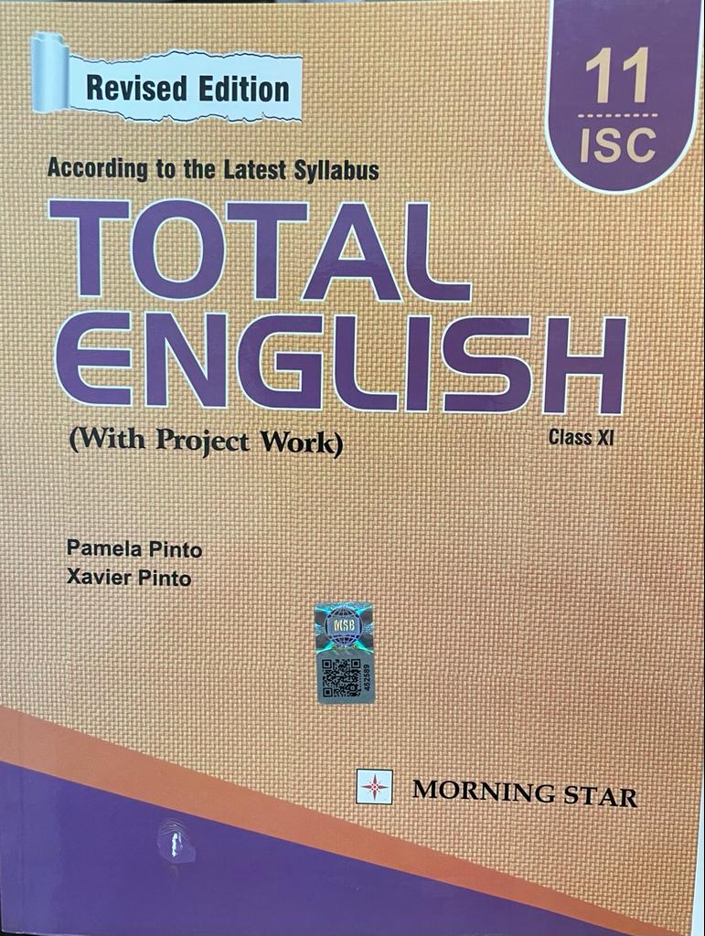 Total English Class 11 ISC Revised Edition By Xavier Pinto (Morning