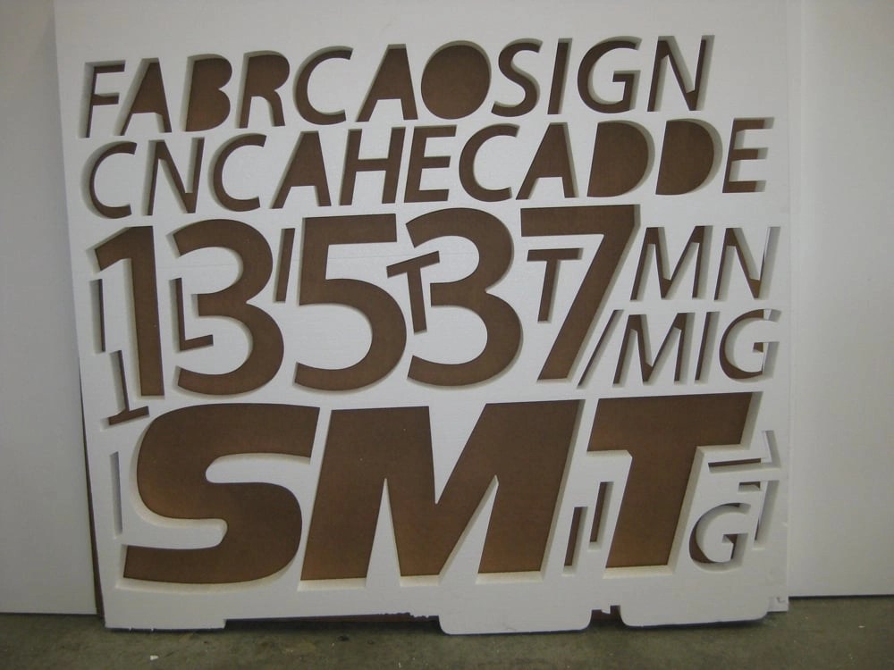 Variety of signs made of EPS & Styrofoam Geofoam, Styrofoam, EPS