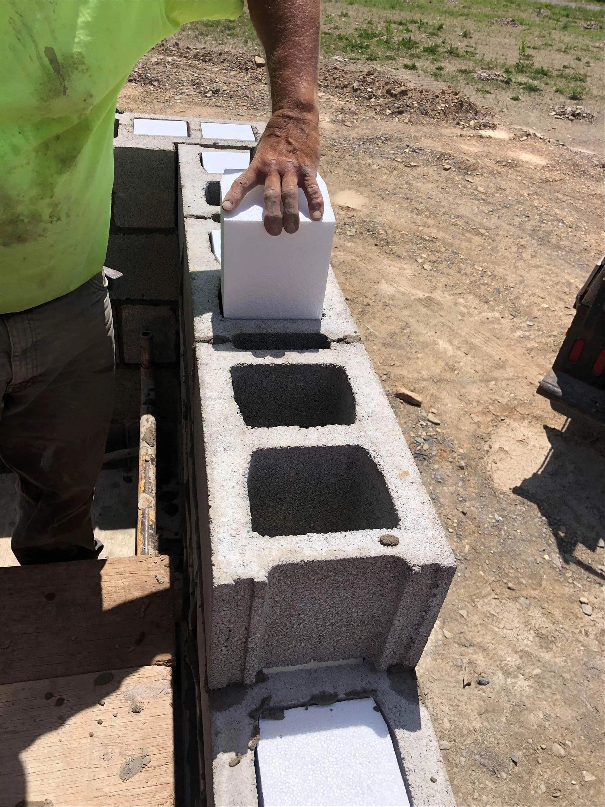 Cinder Block Insulation Blocks Geofoam, Styrofoam, EPS & Polystyrene Universal Construction Foam