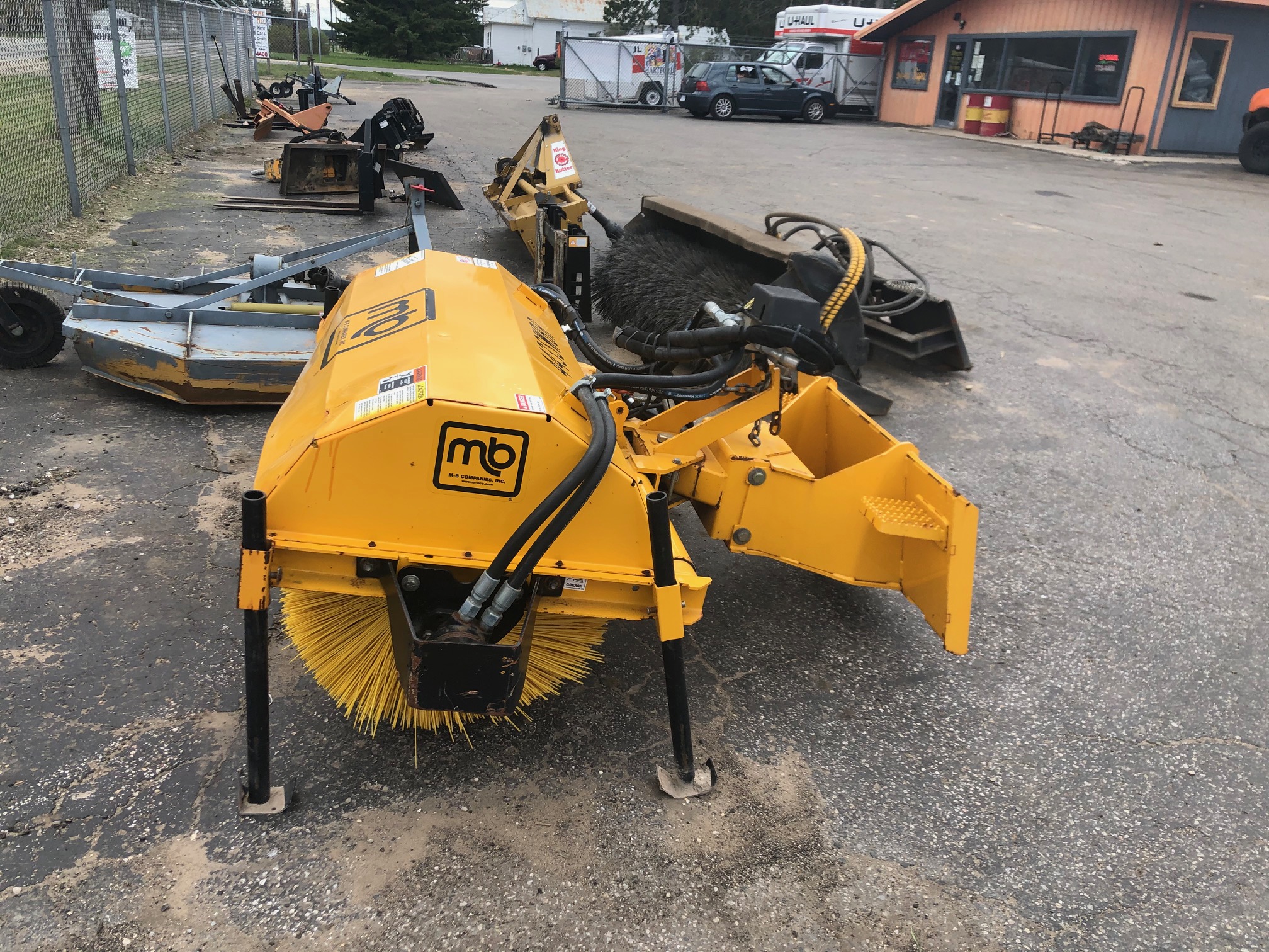 broom 5 ft skid steer M B companies Universal Rent It All