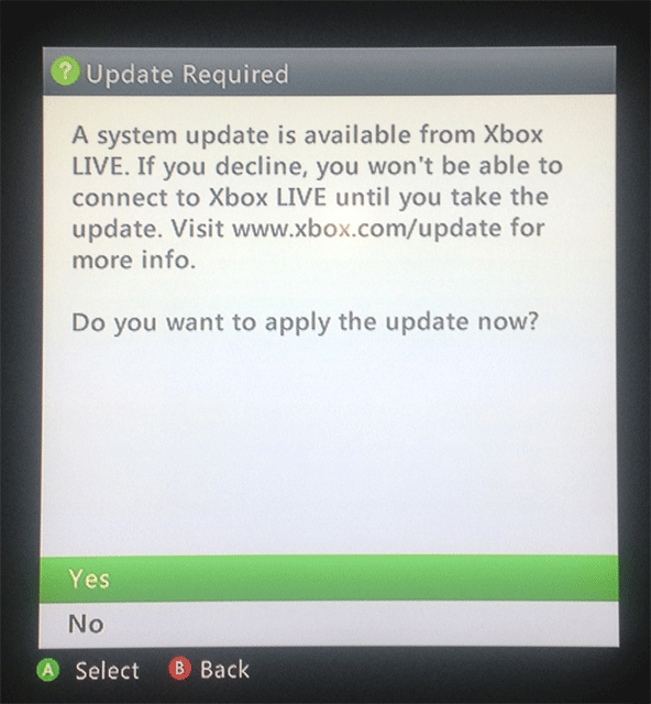 Nueva actualización de Xbox 360 Universo Windows