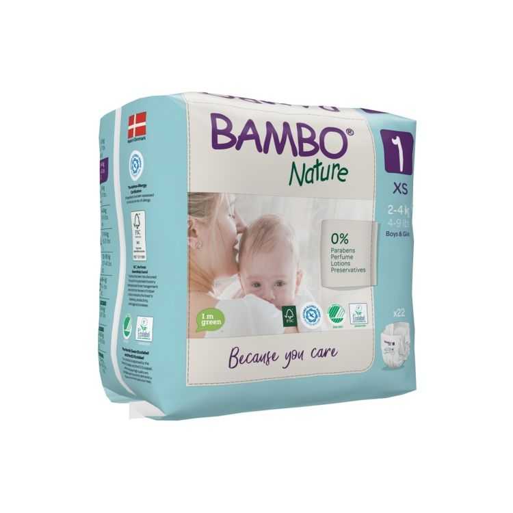 BAMBU NATURE COUCHES BEBE 1,24 KG/22 UNITES UNIVERS