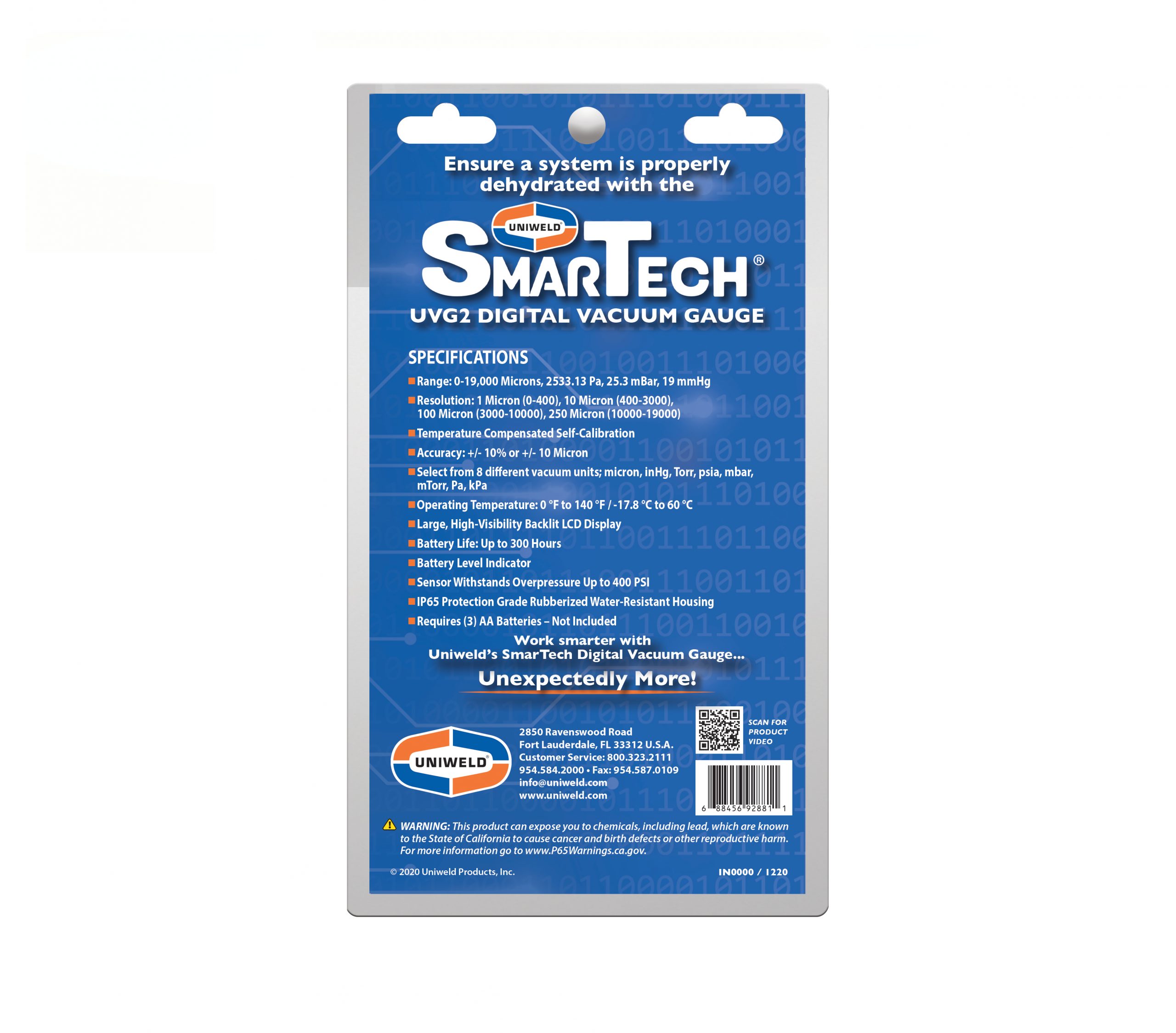 UVG2 Digital Vacuum Gauge Uniweld Products, Inc.